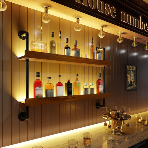 Bar shelves wall mounted wine - bar,